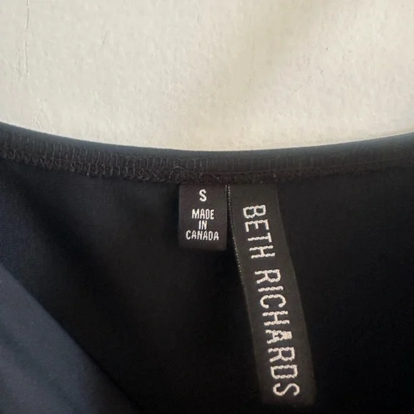 Beth Richards Black Gisele One Piece Swimsuit size Small EUC - Picture 7 of 8